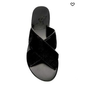 Ancient Greek sandals - upper real fur